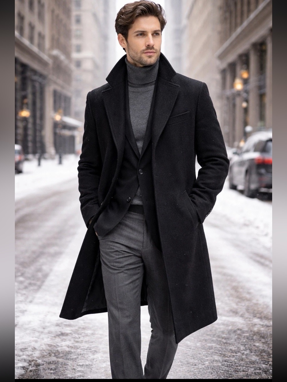 Chaps Ralph Lauren Lord Taylor Men’s Size 40 Lambswool Luxury Designer Coat